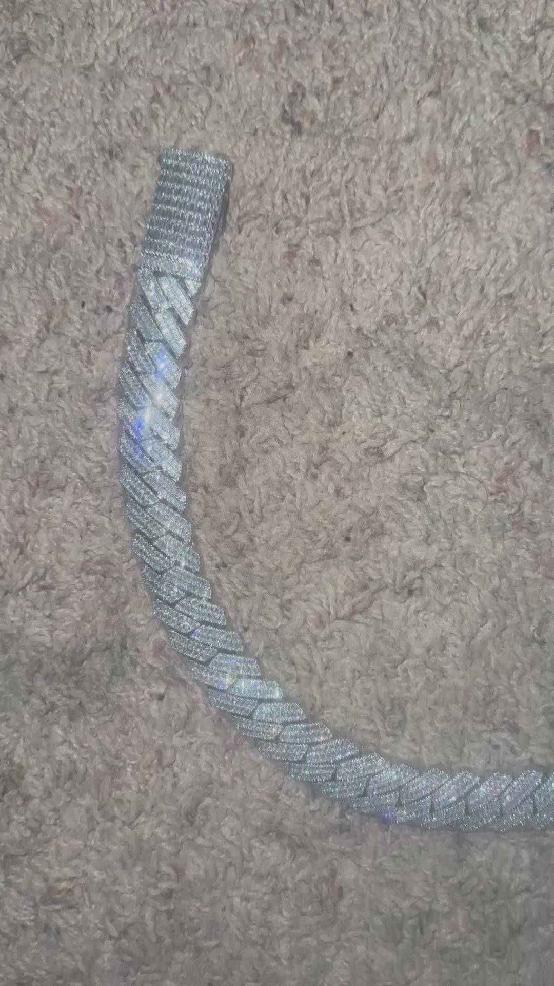 20mm cuban moissanite chain